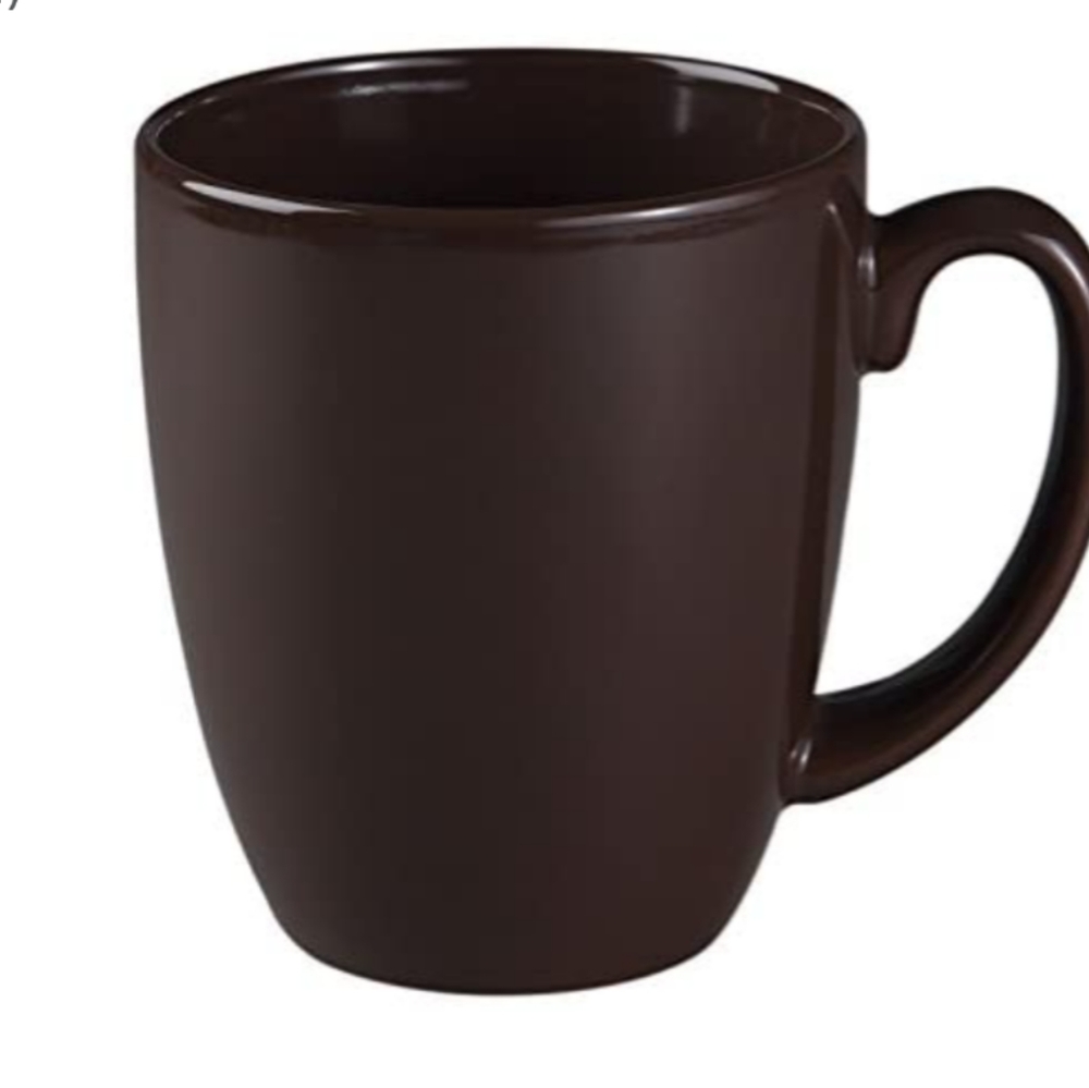 Corelle dark brown mugs set of 4 mugs
